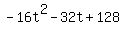 -16t%5E2-32t%2B128