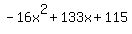 -16x%5E2%2B133x%2B115