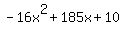 -16x%5E2%2B185x%2B10