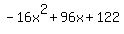 -16x%5E2%2B96x%2B122