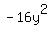 -16y%5E2