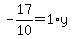 -17%2F10=1%2Ay