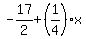 -17%2F2%2B%281%2F4%29%2Ax