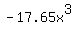 -17.65x%5E3