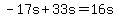 -17s%2B33s=16s