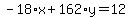 -18%2Ax%2B162%2Ay=12