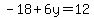 -18%2B6y=12
