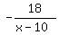 -18%2F%28x-10%29