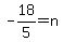 -18%2F5=n+
