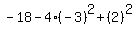 -18-4%2A%28-3%29%5E2%2B%282%29%5E2