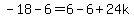 -18-6=6-6%2B24k