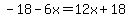 -18-6x=12x%2B18