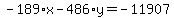 -189%2Ax-486%2Ay=-11907