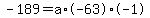 -189=a%2A-63%2A-1