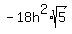 -18h%5E2%2Asqrt%285%29