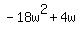 -18w%5E2%2B4w