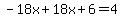 -18x%2B18x%2B6=4