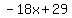 -18x%2B29