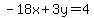 -18x%2B3y=4