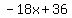 -18x+%2B+36