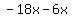 -18x+-+6x