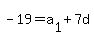 -19=a%5B1%5D%2B7d