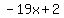 -19x%2B2