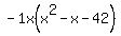 -1x%28x%5E2-x-42%29