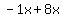 -1x%2B8x