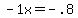 -1x+=+-.8