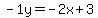 -1y=-2x%2B3