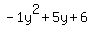 -1y%5E2%2B5y%2B6