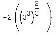 -2%28%283%5E3%29%5E%282%2F3%29%29