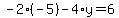-2%28-5%29-4%2Ay=6