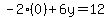 -2%280%29%2B6y=12