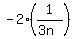 -2%281%2F%283n%29%29