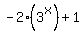 -2%283%5Ex%29%2B1