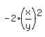 -2%28x%2Fy%29%5E2