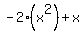 -2%28x%5E2%29%2Bx