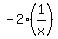 -2%2A%281%2Fx%29
