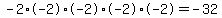 -2%2A-2%2A-2%2A-2%2A-2+=+-32
