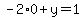 -2%2A0%2By=1