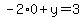-2%2A0%2By=3