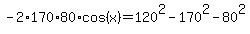 -2%2A170%2A80%2Acos%28x%29=120%5E2-170%5E2-80%5E2