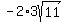 -2%2A3sqrt%2811%29