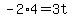 -2%2A4=3t
