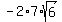 -2%2A7%2Asqrt%286%29