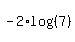 -2%2Alog%28%287%29%29