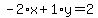 -2%2Ax%2B1%2Ay=2