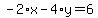 -2%2Ax-4%2Ay=6